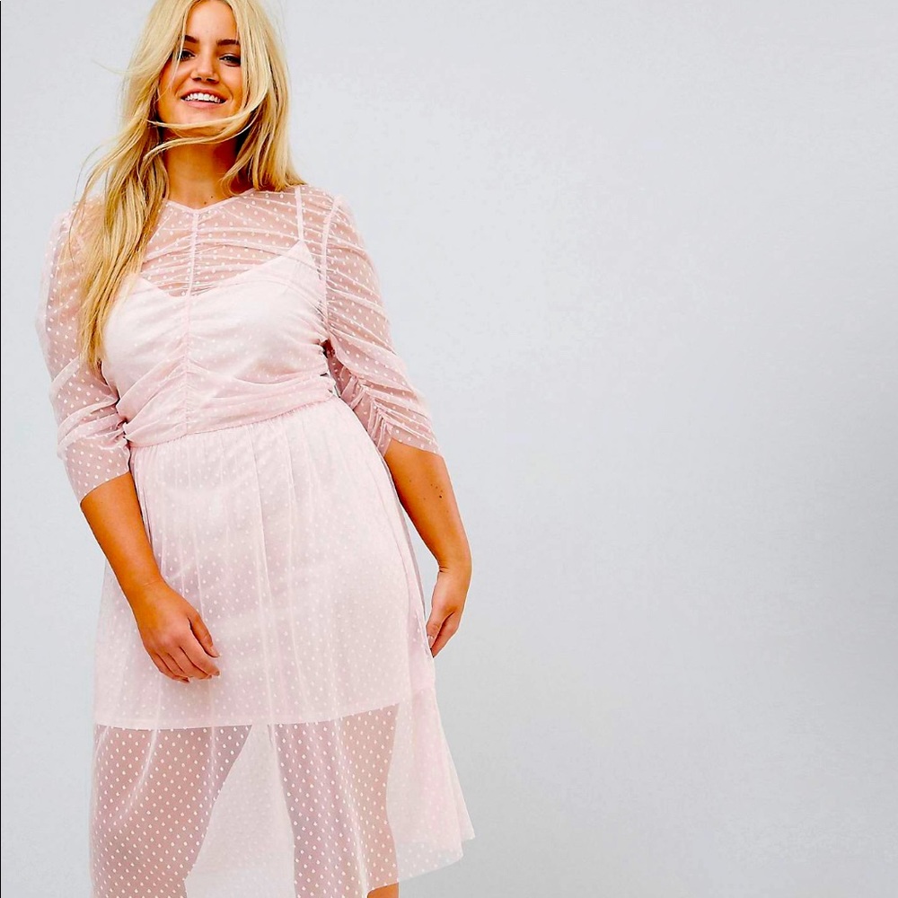 Ruched midi dress